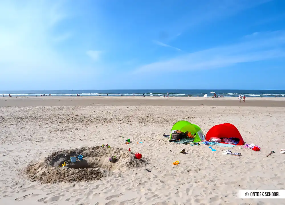Het prachtige strand van Hargen aan Zee