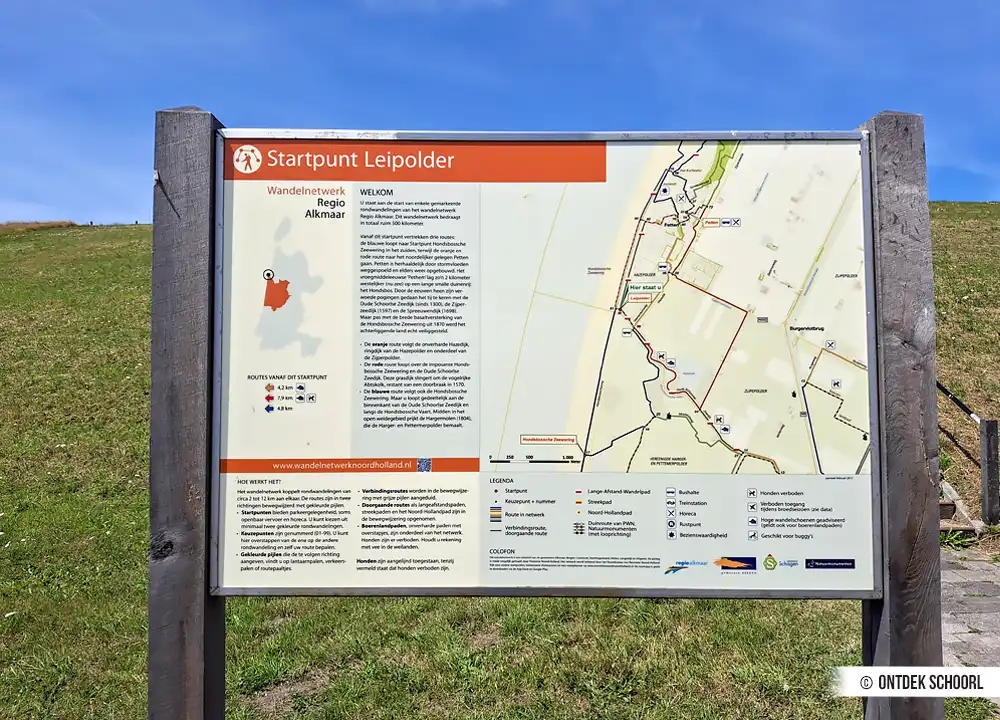 Informatiebord startpunt Leipolder