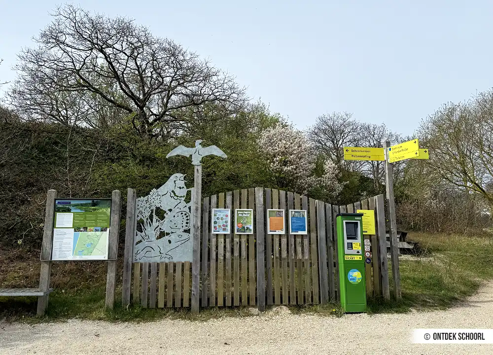 De ingang van het Zwanenwater in Callantsoog
