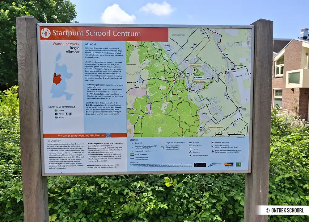 Informatiebord, Startpunt: Schoorl Centrum