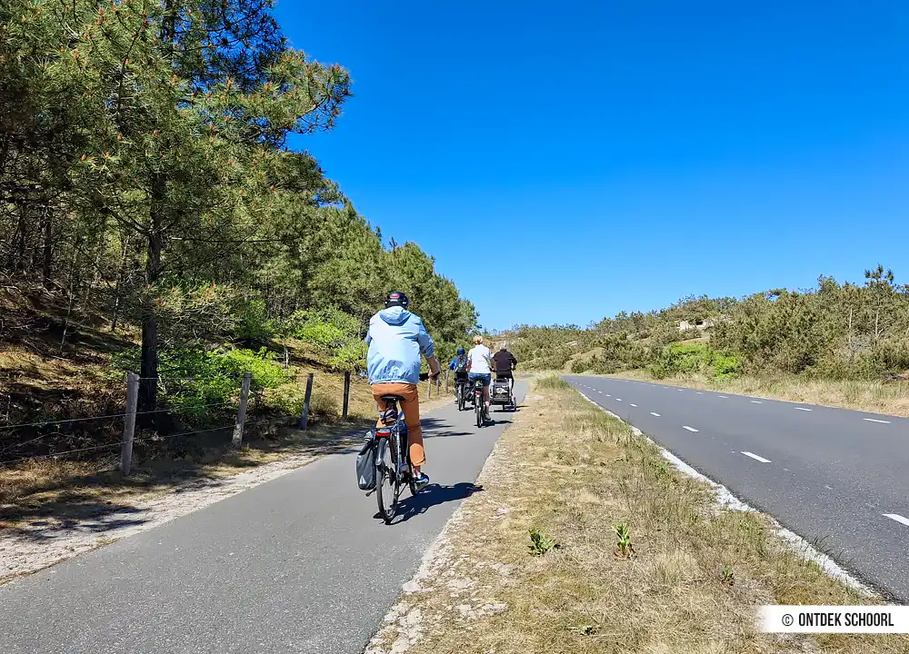 Radfahrer in den Schoorlse Duinen